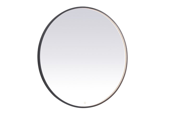 Elegant Lighting MRE6045BK Modern Pier Mirror Black