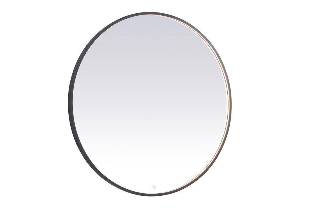 Elegant Lighting MRE6045BK Modern Pier Mirror Black