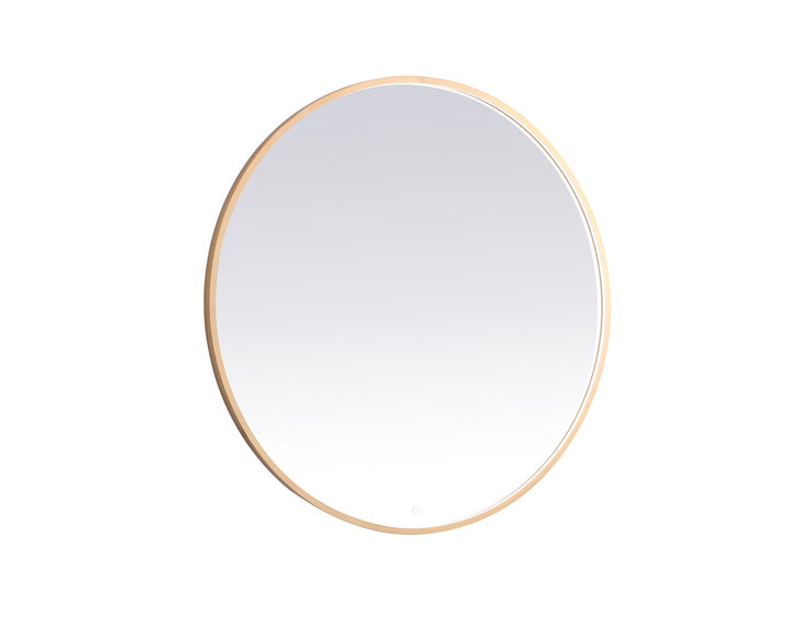 Elegant Lighting MRE6045BR Modern Pier Mirror Brass