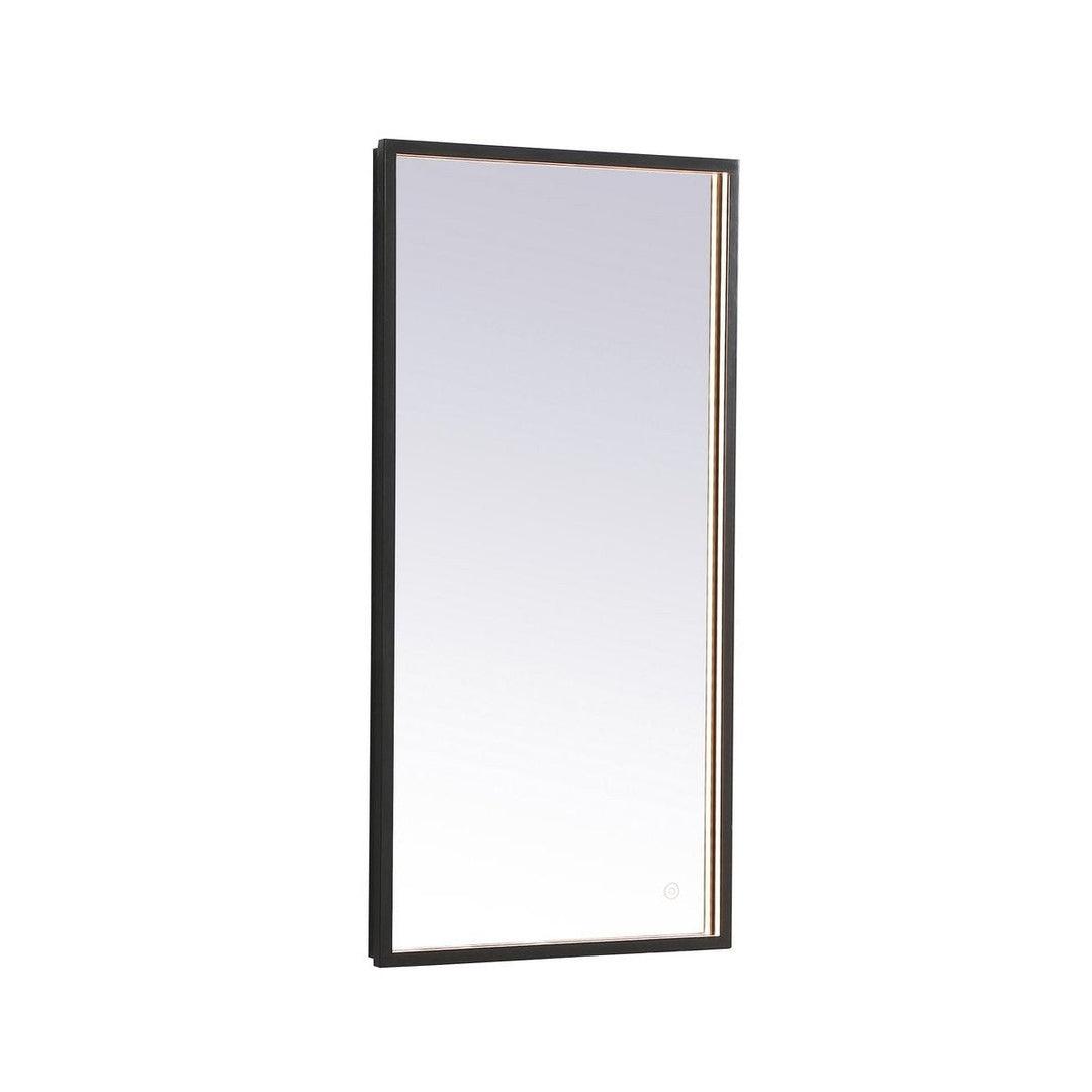 Elegant Lighting MRE6048BK Modern Pier Mirror Black