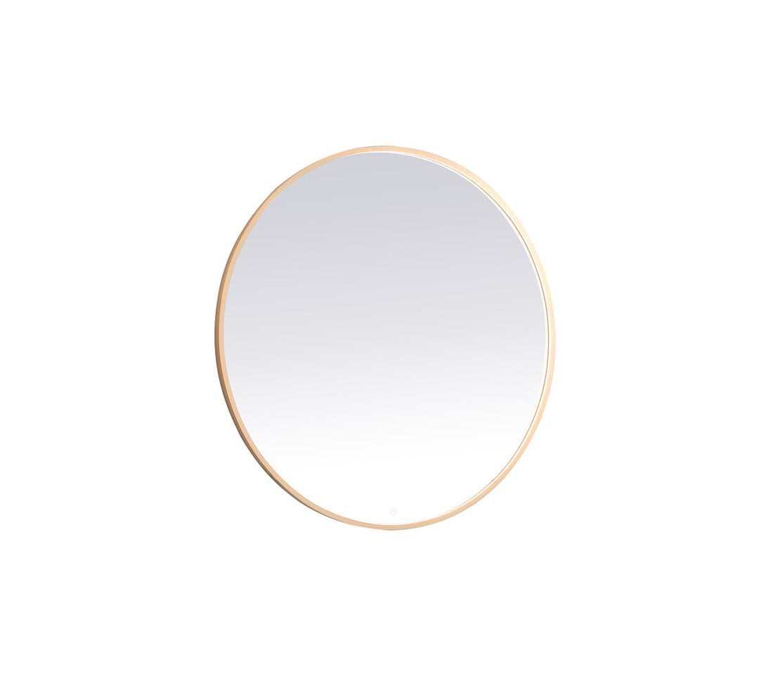 Elegant Lighting MRE6048BR Modern Pier Mirror Brass