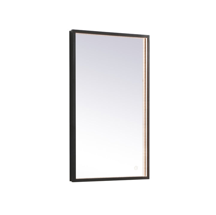 Elegant Lighting MRE61830BK Modern Pier Mirror Black