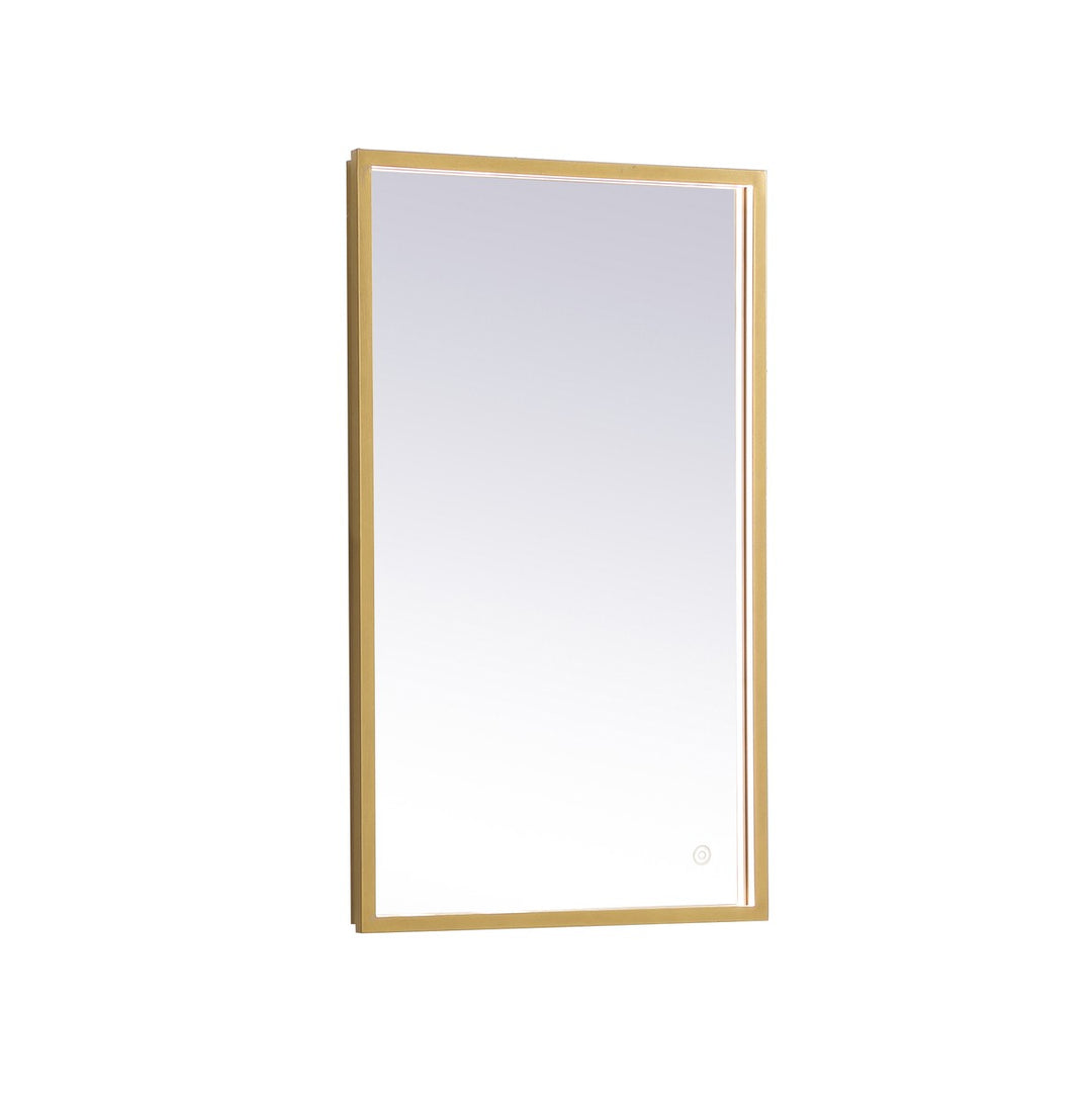 Elegant Lighting MRE61830BR Modern Pier Mirror Brass