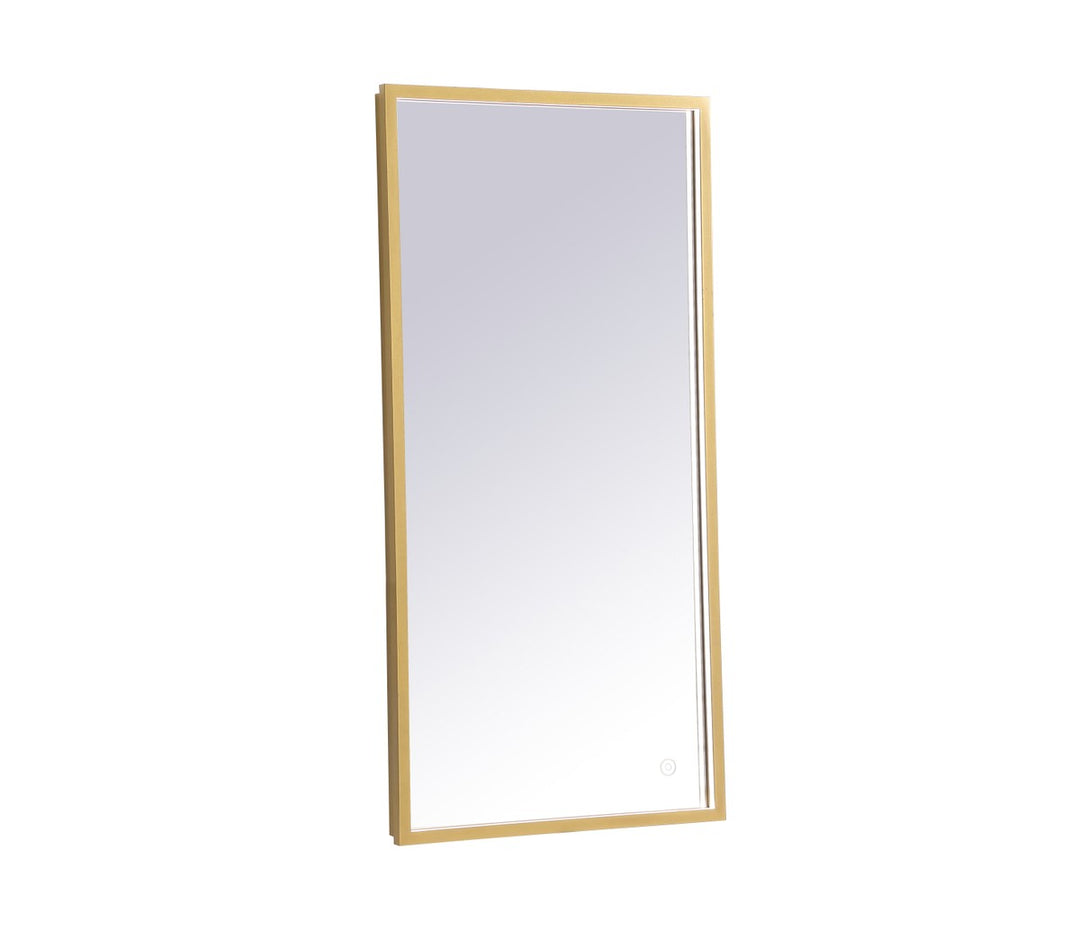 Elegant Lighting MRE61836BR Modern Pier Mirror Brass