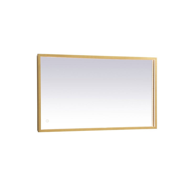 Elegant Lighting MRE61836BR Modern Pier Mirror Brass