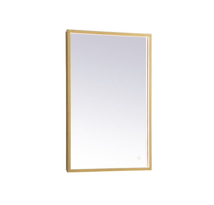 Elegant Lighting MRE62030BR Modern Pier Mirror Brass