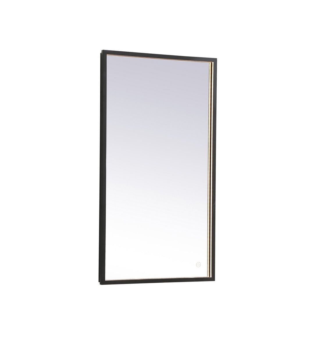 Elegant Lighting MRE62036BK Modern Pier Mirror Black