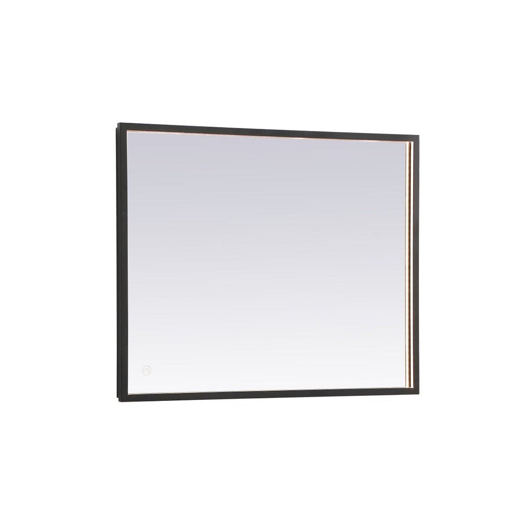 Elegant Lighting MRE62036BK Modern Pier Mirror Black