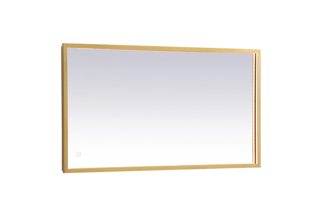 Elegant Lighting MRE62036BR Modern Pier Mirror Brass