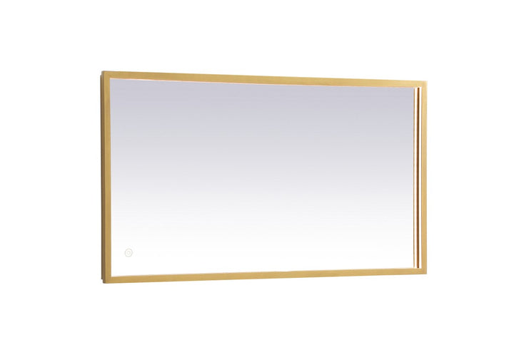 Elegant Lighting MRE62036BR Modern Pier Mirror Brass