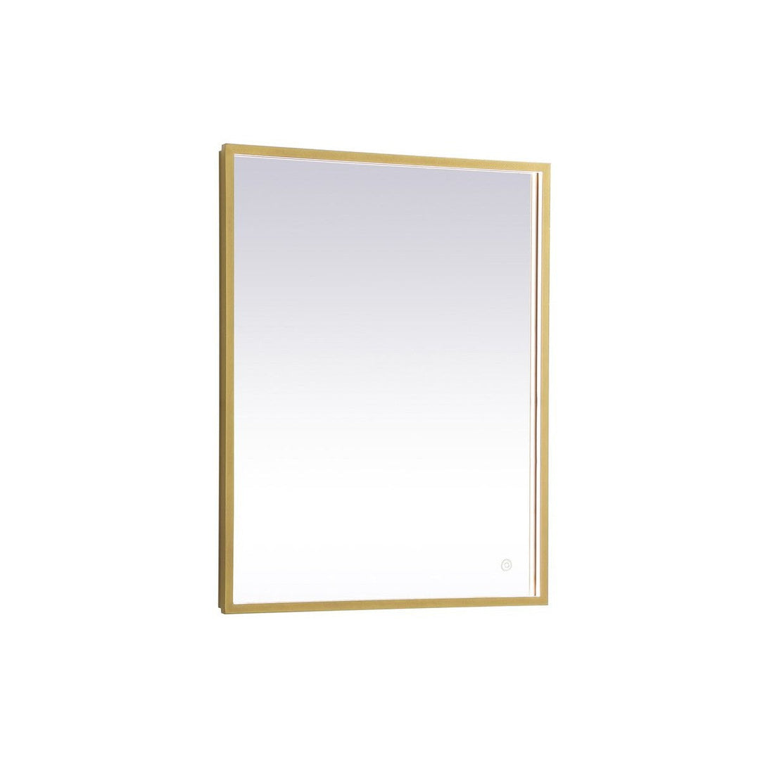 Elegant Lighting MRE62036BR Modern Pier Mirror Brass