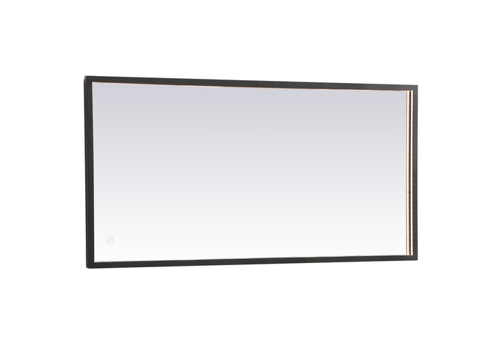 Elegant Lighting MRE62040BK Modern Pier Mirror Black