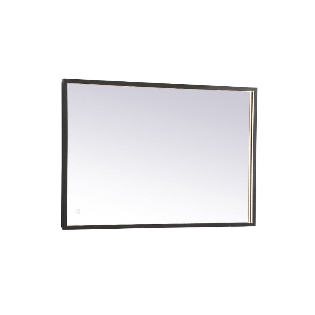 Elegant Lighting MRE62040BK Modern Pier Mirror Black