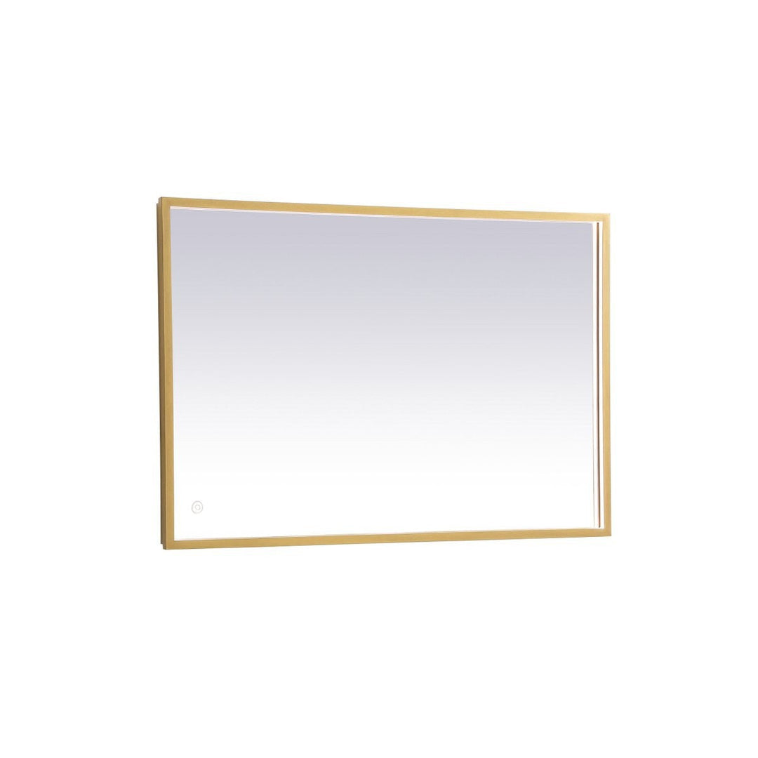 Elegant Lighting MRE62040BR Modern Pier Mirror Brass