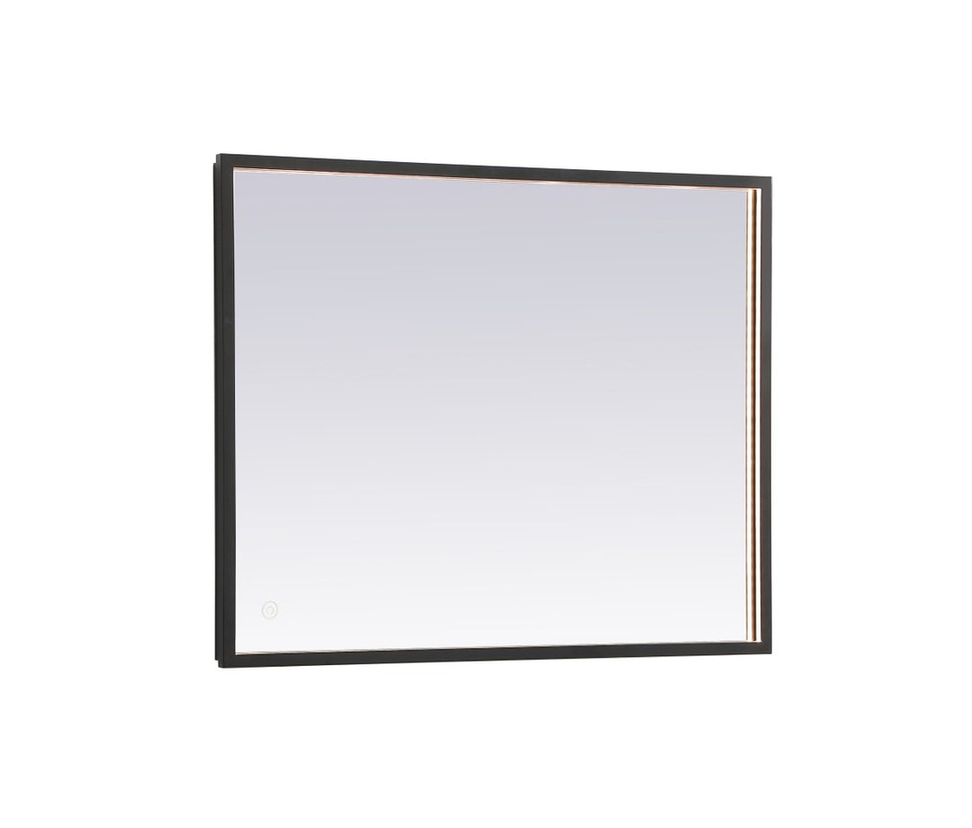 Elegant Lighting MRE62430BK Modern Pier Mirror Black