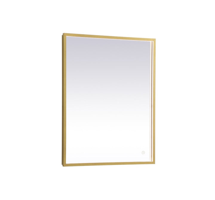 Elegant Lighting MRE62430BR Modern Pier Mirror Brass