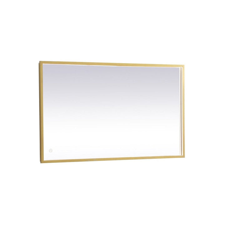 Elegant Lighting MRE62430BR Modern Pier Mirror Brass