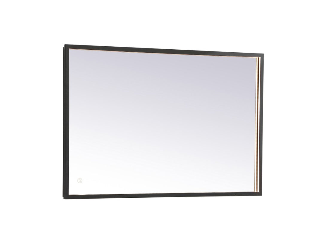 Elegant Lighting MRE62436BK Modern Pier Mirror Black