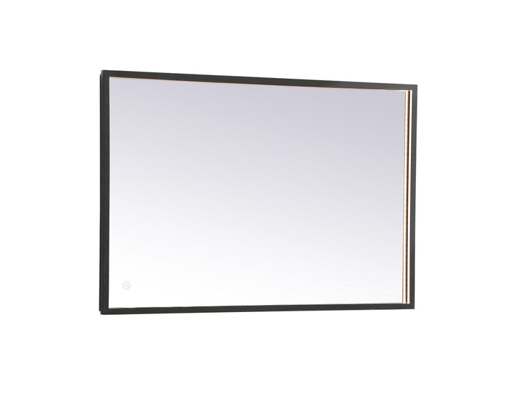 Elegant Lighting MRE62436BK Modern Pier Mirror Black