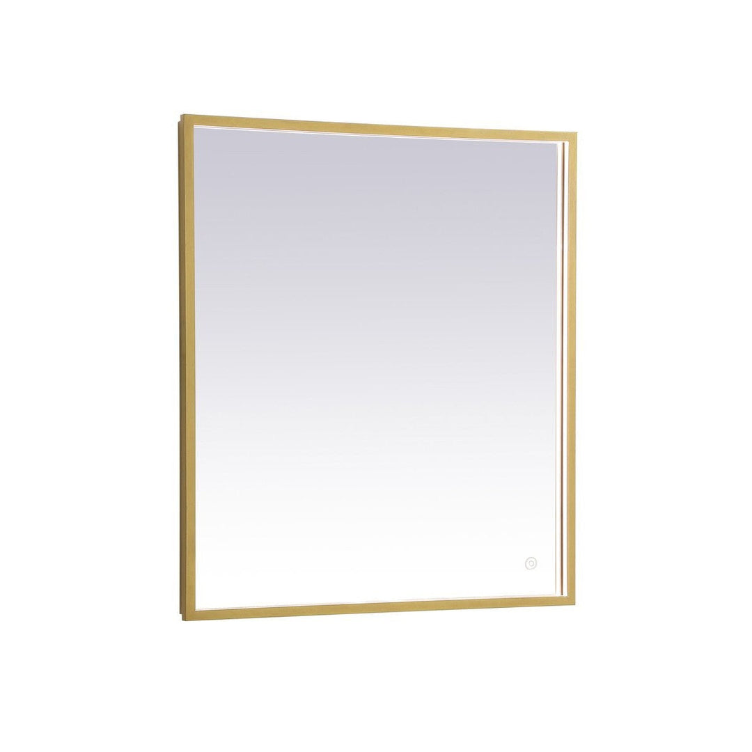 Elegant Lighting MRE62436BR Modern Pier Mirror Brass