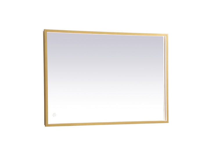 Elegant Lighting MRE62436BR Modern Pier Mirror Brass