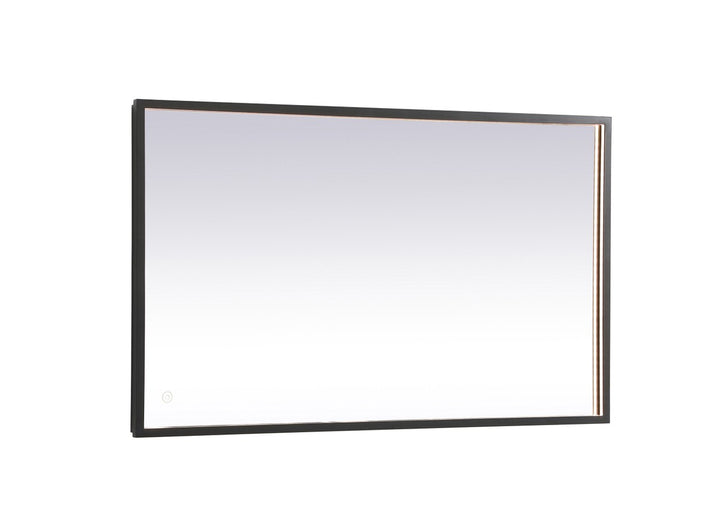 Elegant Lighting MRE62440BK Modern Pier Mirror Black