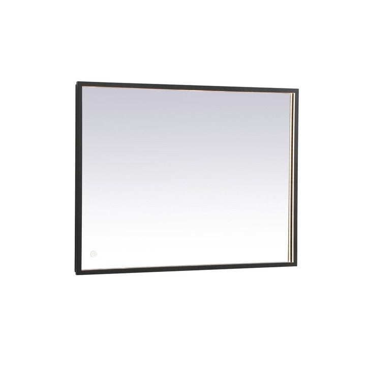 Elegant Lighting MRE62440BK Modern Pier Mirror Black