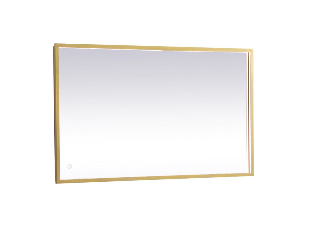 Elegant Lighting MRE62440BR Modern Pier Mirror Brass