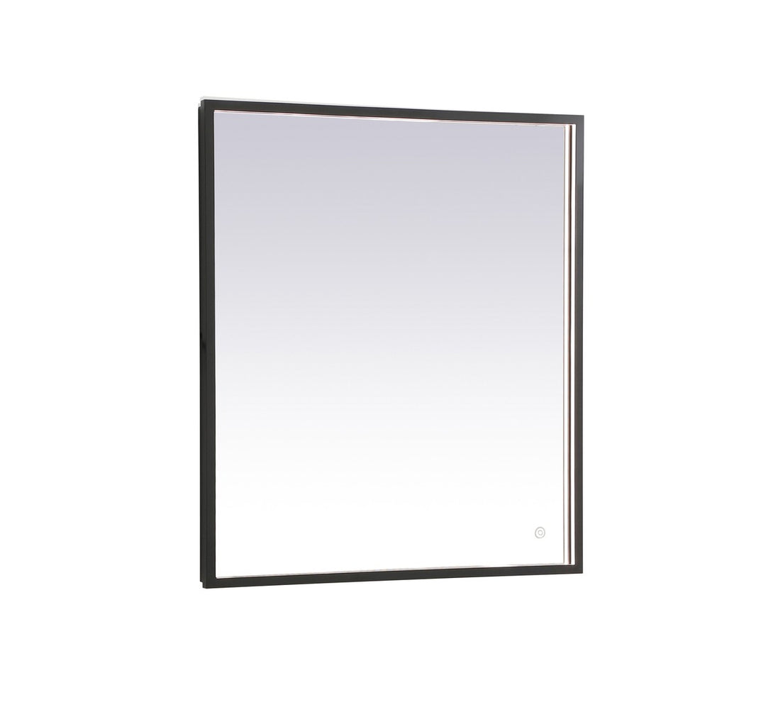 Elegant Lighting MRE62730BK Modern Pier Mirror Black