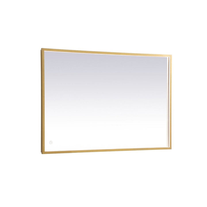 Elegant Lighting MRE62730BR Modern Pier Mirror Brass