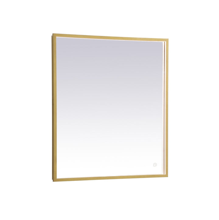 Elegant Lighting MRE62730BR Modern Pier Mirror Brass