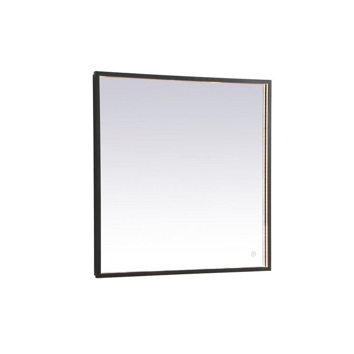 Elegant Lighting MRE62736BK Modern Pier Mirror Black