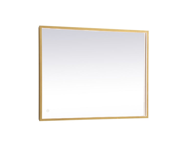 Elegant Lighting MRE62736BR Modern Pier Mirror Brass