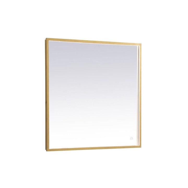 Elegant Lighting MRE62736BR Modern Pier Mirror Brass