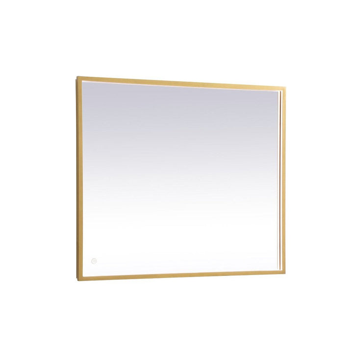 Elegant Lighting MRE62740BR Modern Pier Mirror Brass