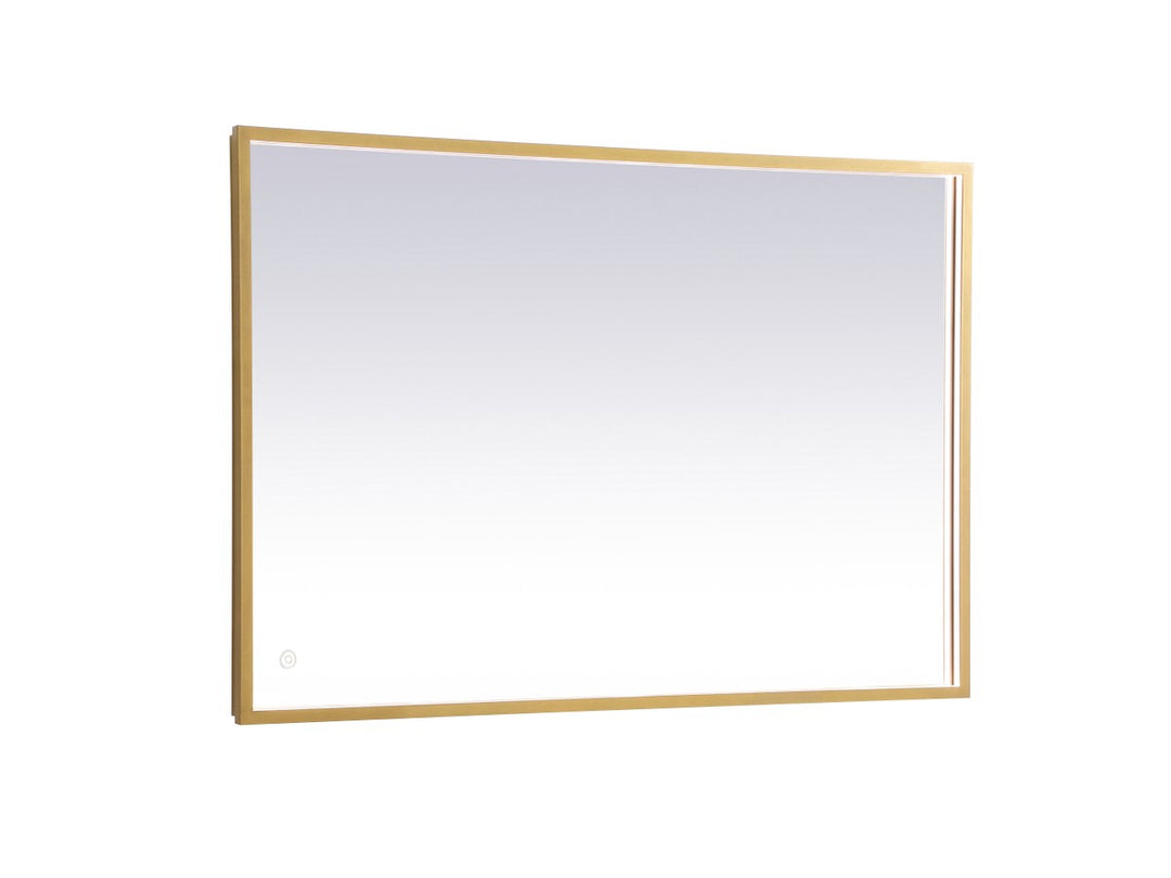 Elegant Lighting MRE62740BR Modern Pier Mirror Brass