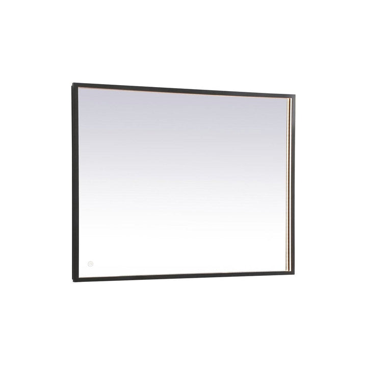 Elegant Lighting MRE63030BK Modern Pier Mirror Black