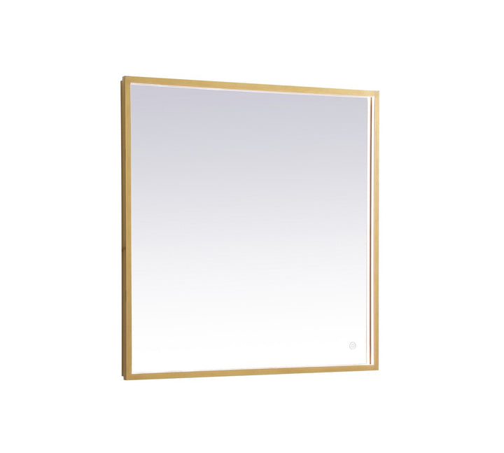 Elegant Lighting MRE63030BR Modern Pier Mirror Brass