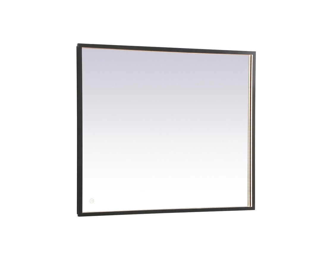 Elegant Lighting MRE63036BK Modern Pier Mirror Black