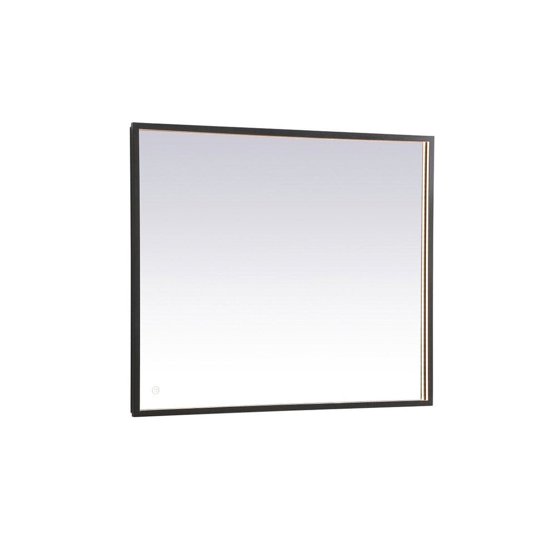 Elegant Lighting MRE63036BK Modern Pier Mirror Black