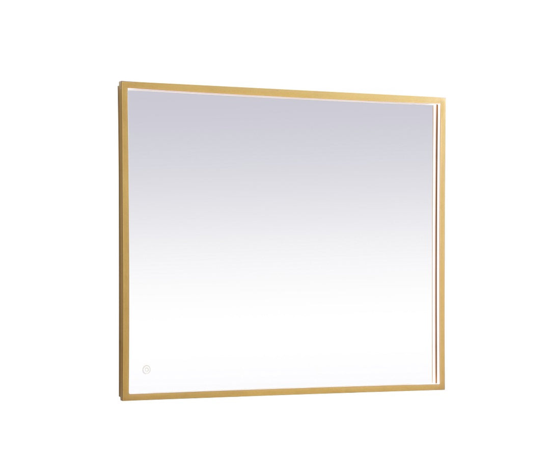 Elegant Lighting MRE63036BR Modern Pier Mirror Brass