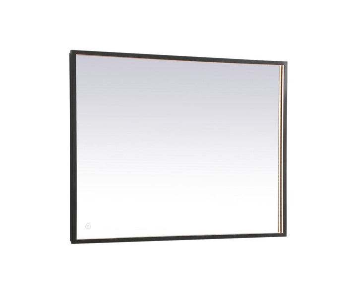 Elegant Lighting MRE63040BK Modern Pier Mirror Black