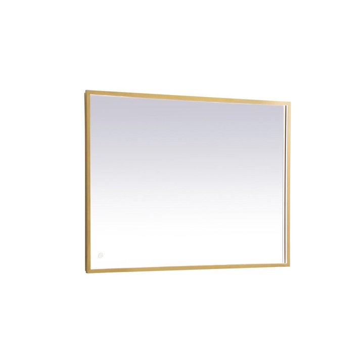 Elegant Lighting MRE63040BR Modern Pier Mirror Brass