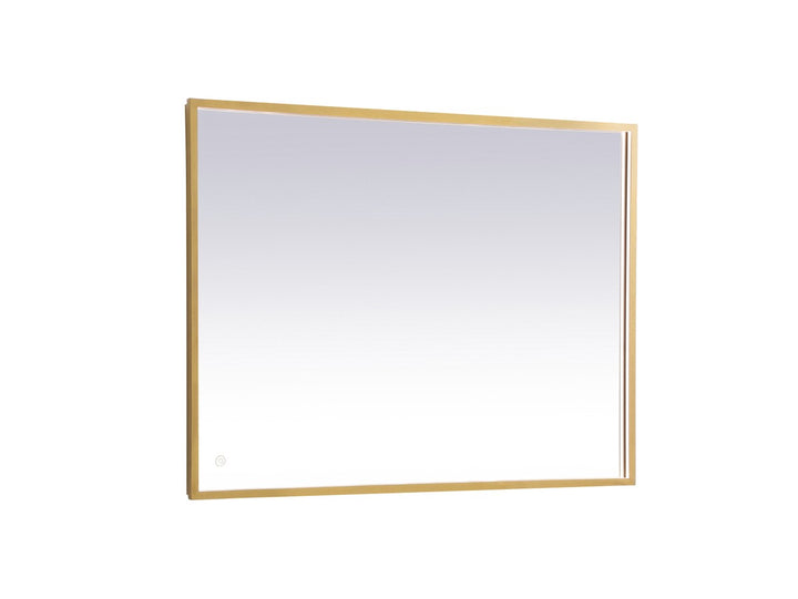 Elegant Lighting MRE63040BR Modern Pier Mirror Brass