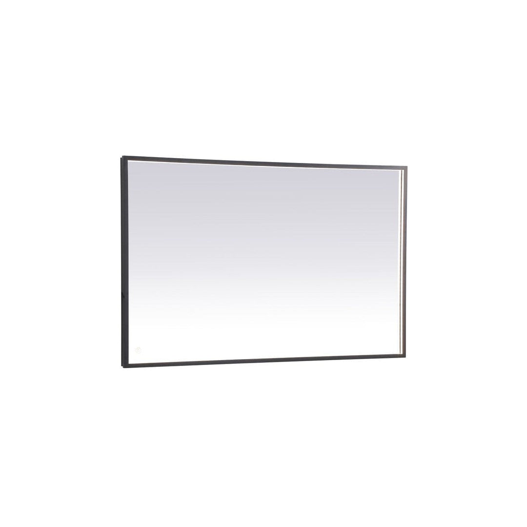 Elegant Lighting MRE63048BK Modern Pier Mirror Black