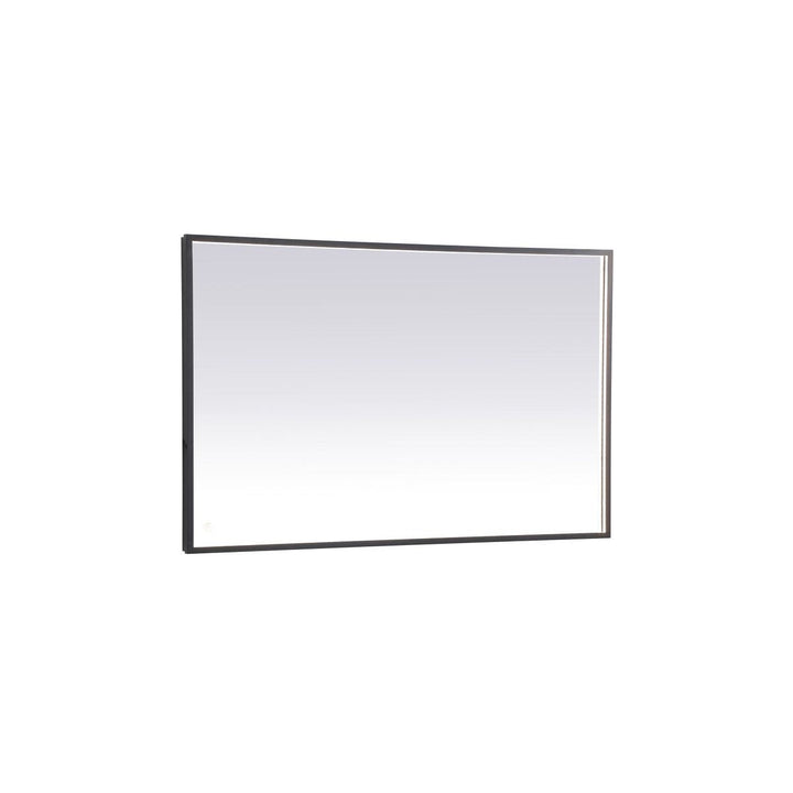 Elegant Lighting MRE63048BK Modern Pier Mirror Black