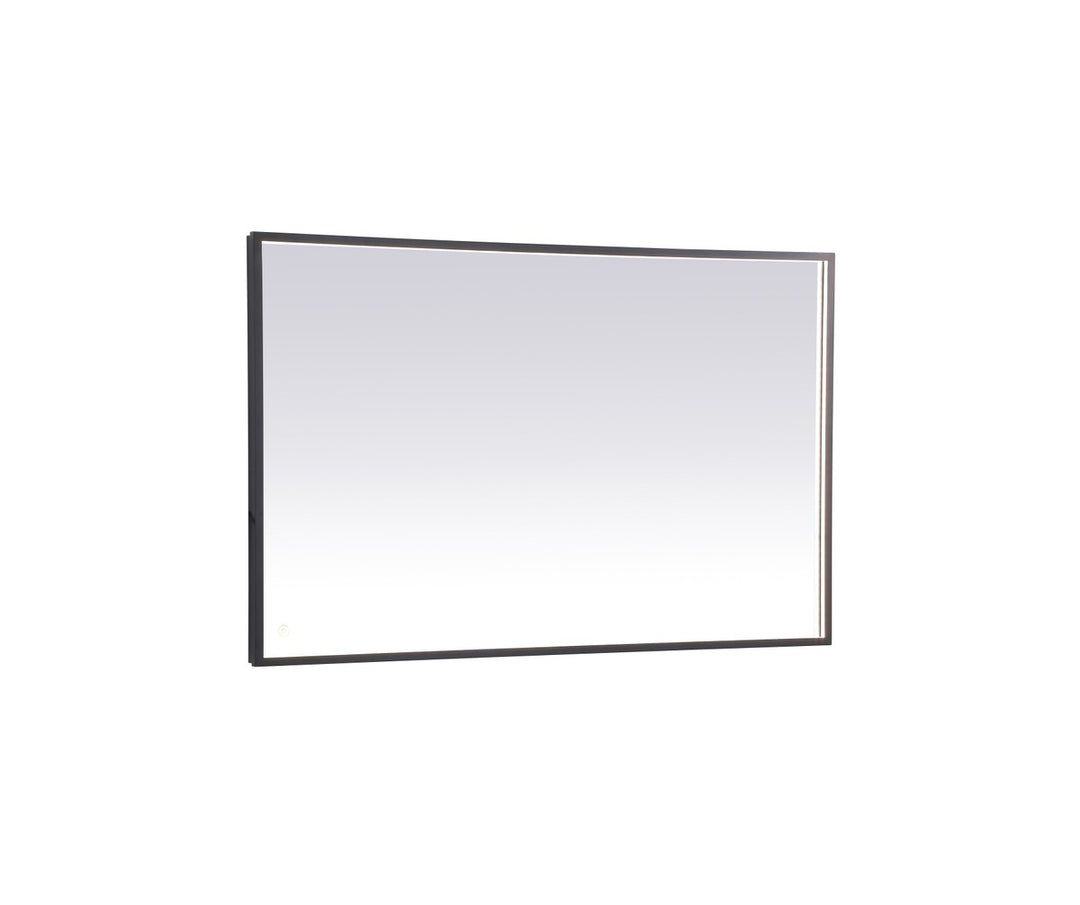 Elegant Lighting MRE63048BK Modern Pier Mirror Black