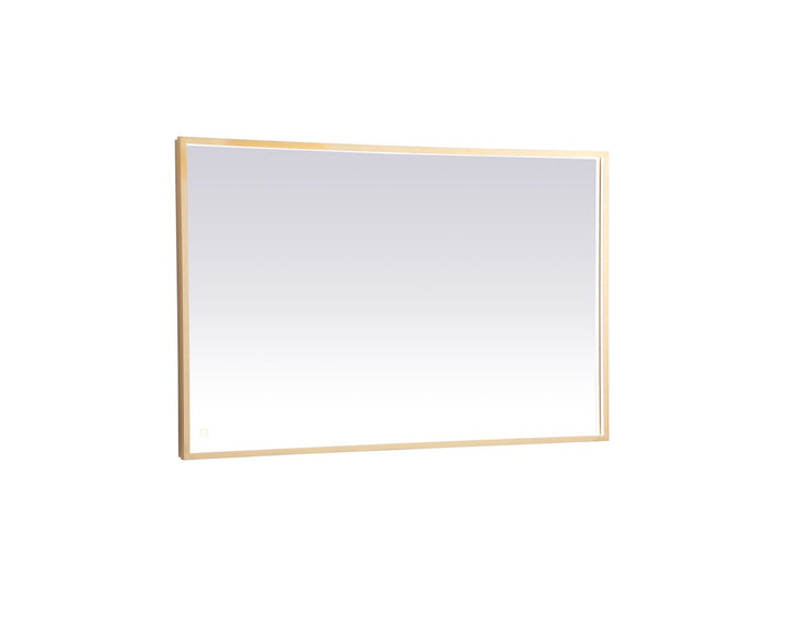 Elegant Lighting MRE63048BR Modern Pier Mirror Brass