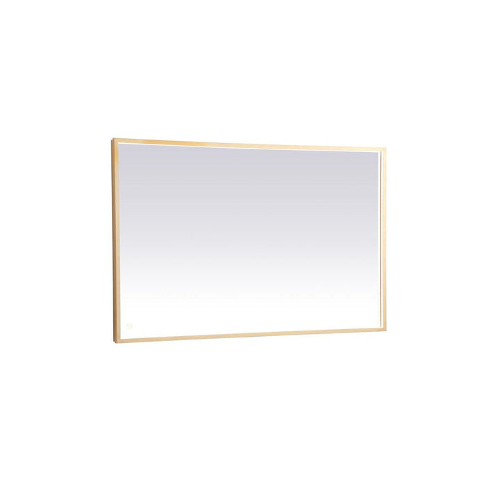 Elegant Lighting MRE63048BR Modern Pier Mirror Brass