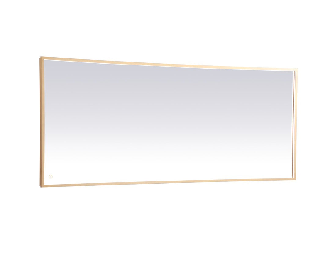 Elegant Lighting MRE63072BR Modern Pier Mirror Brass